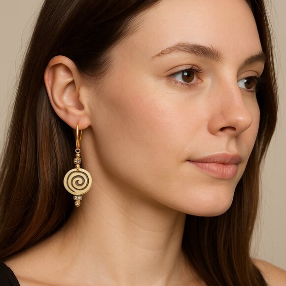 Handcrafted Beaded Earrings By London Bridges - Picture 1 of 5